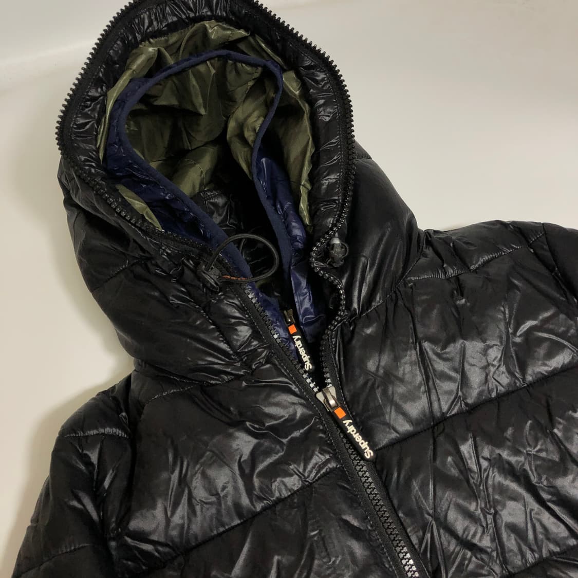 슈퍼드라이 3중 지퍼 패딩 s 상품이미지2