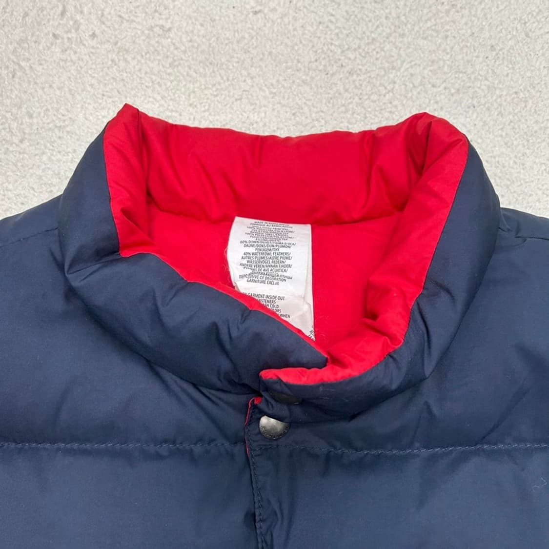 폴로랄프로렌 리버시블 양면 패딩 조끼 레드-네이비 OS 상품이미지4