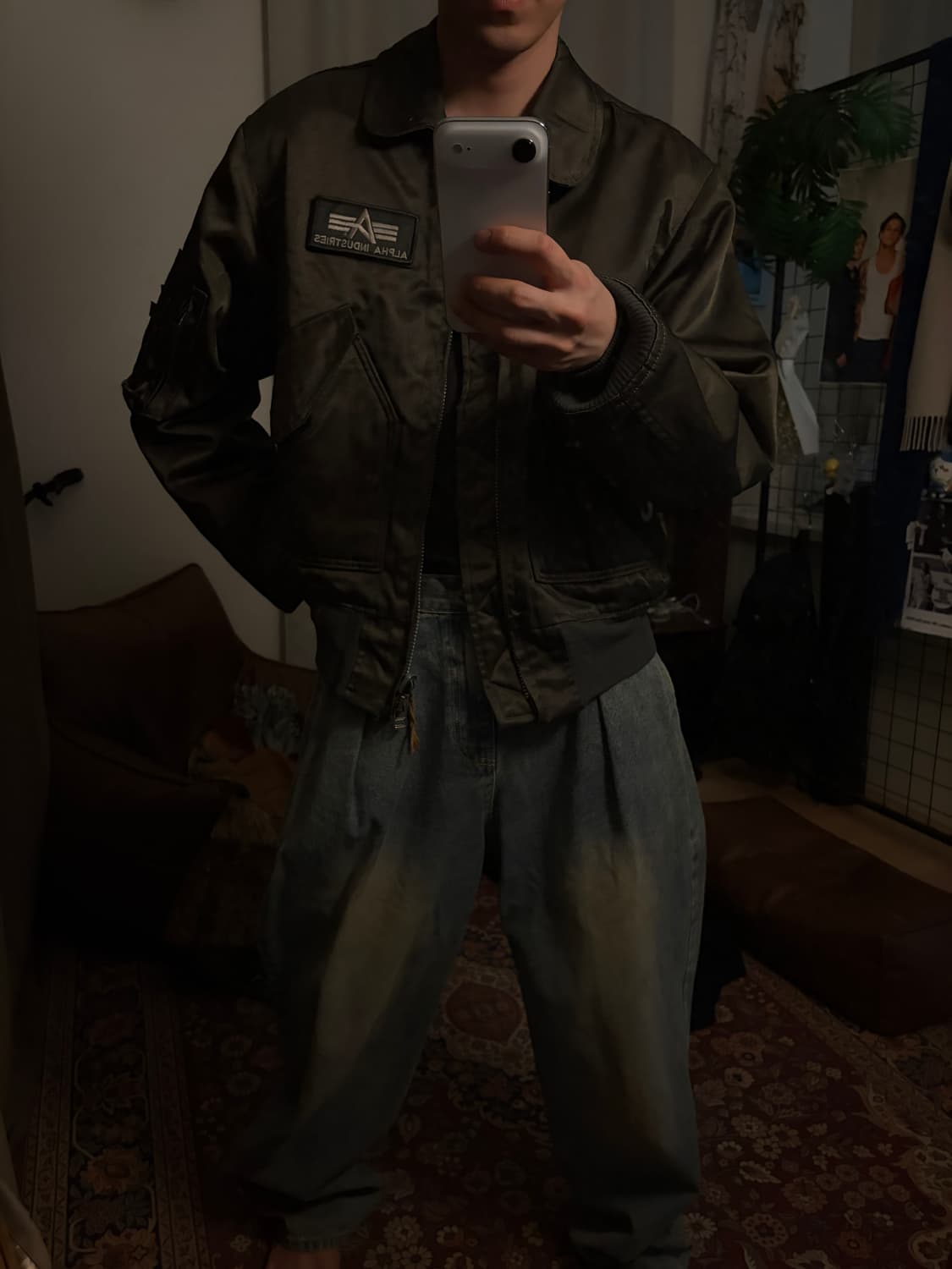 빈티지 벌룬 핏 와이드 데님 상품이미지1