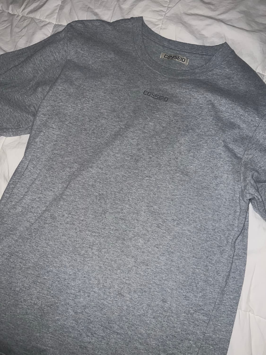 코이세이오 미니 로고 레귤러 티셔츠 반팔 멜란지그레이 상품이미지5