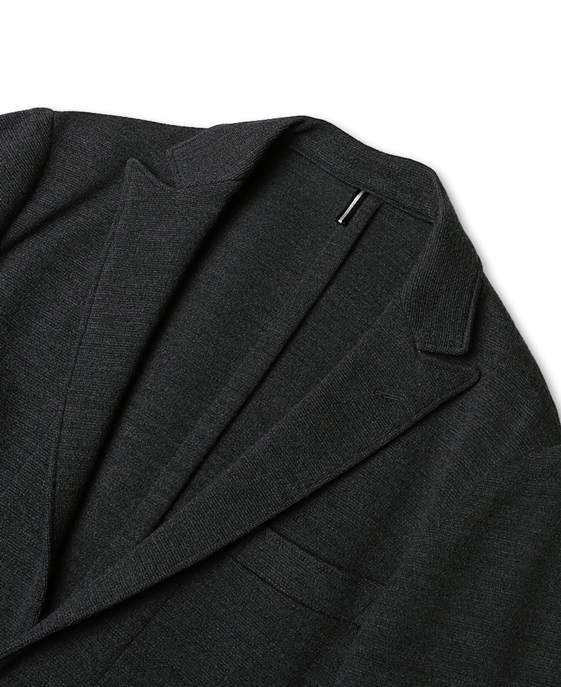 링자켓 [Ring Jacket X Jun] 다크 그레이 울 니트 자켓 상품이미지2