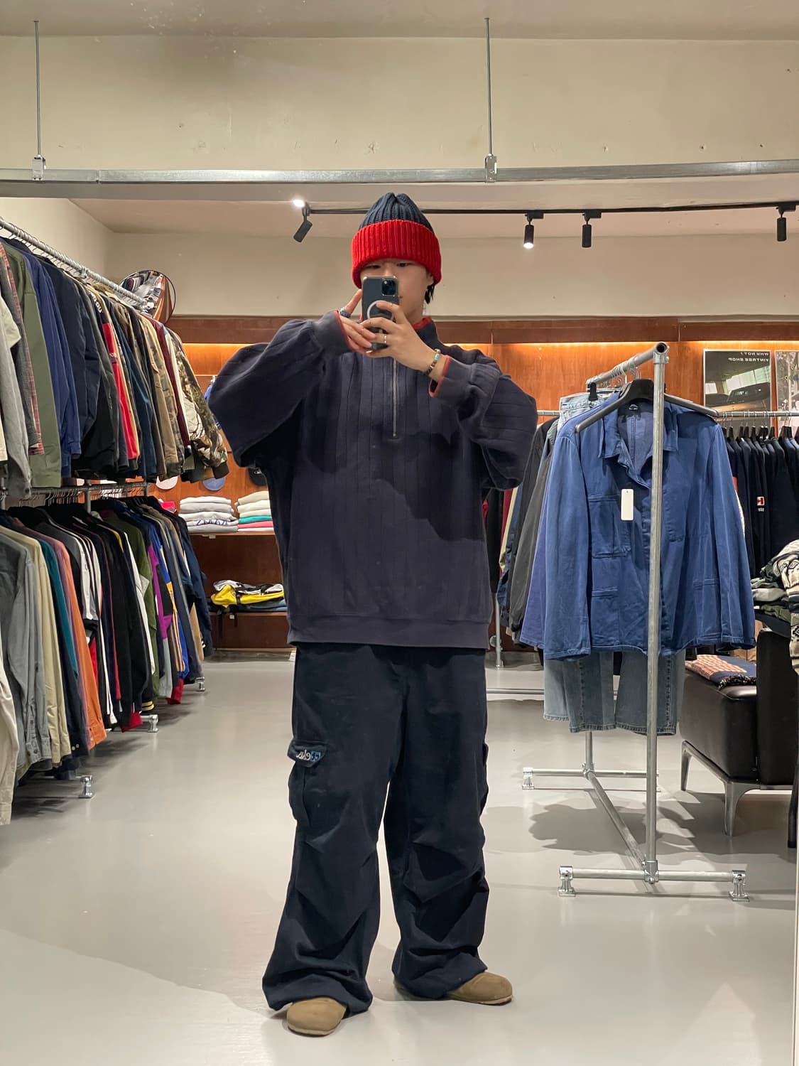 아디다스 반집업 맨투맨 티셔츠 상품이미지4