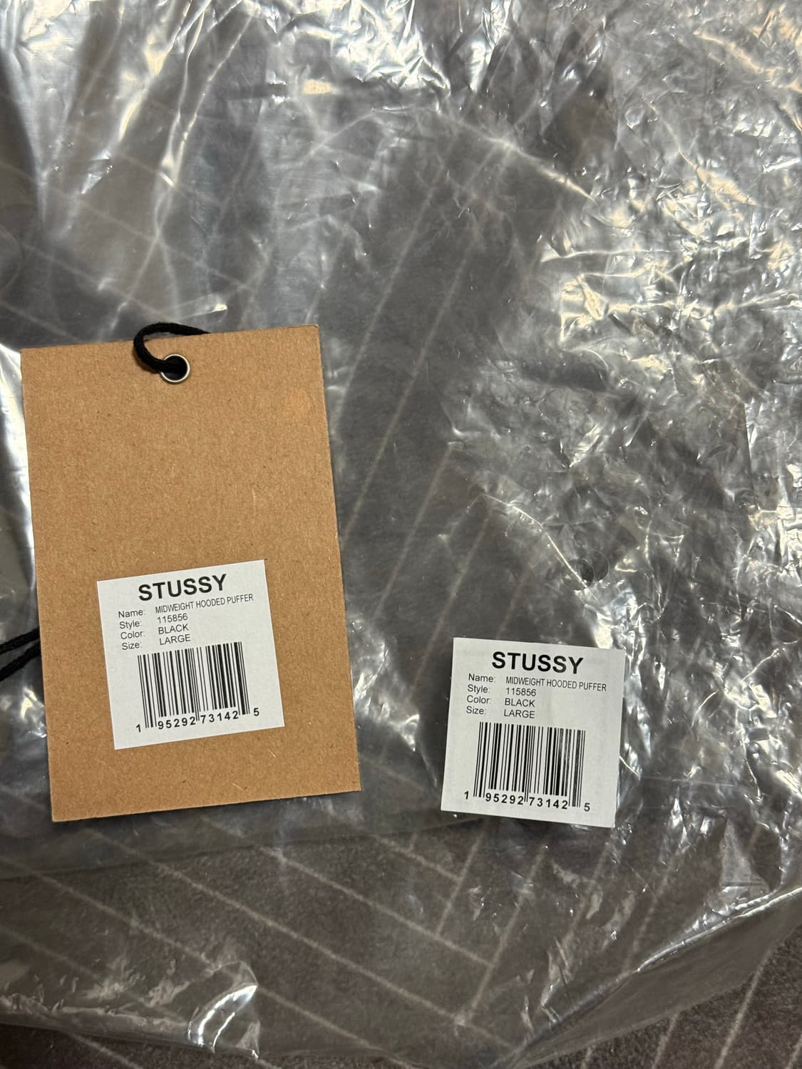 스투시 미드웨이트 후드 후디드 푸퍼 L 상품이미지2