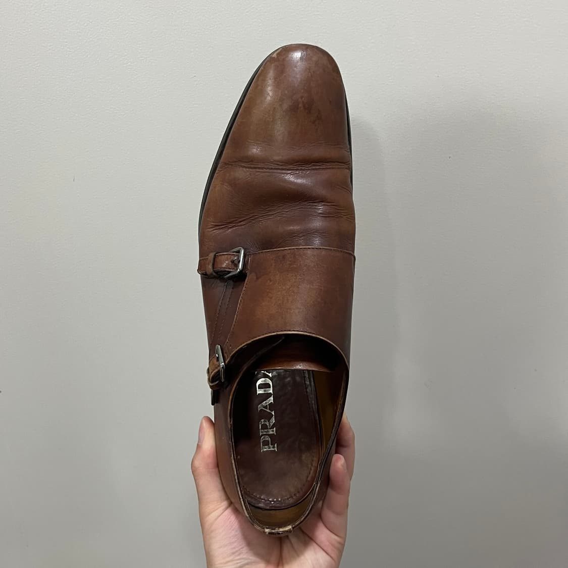 Prada Monk Strap Derby Shoes 상품이미지5