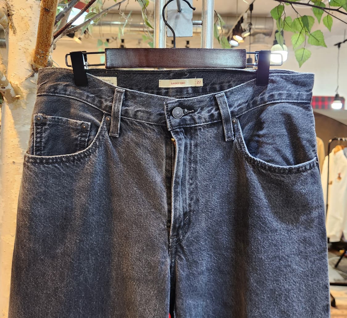 LEVIS 리바이스 흑청 베기 핏 데님 팬츠 상품이미지4