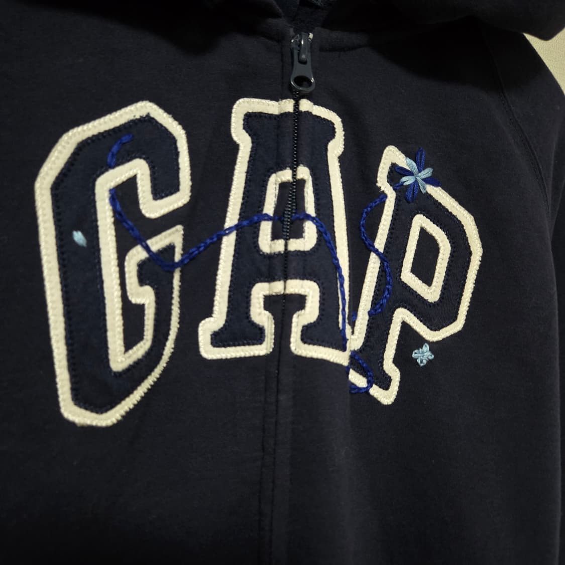 갭 자수 커스텀 후드집업/ 여성 후드집업/ 여성 후드티 상품이미지2