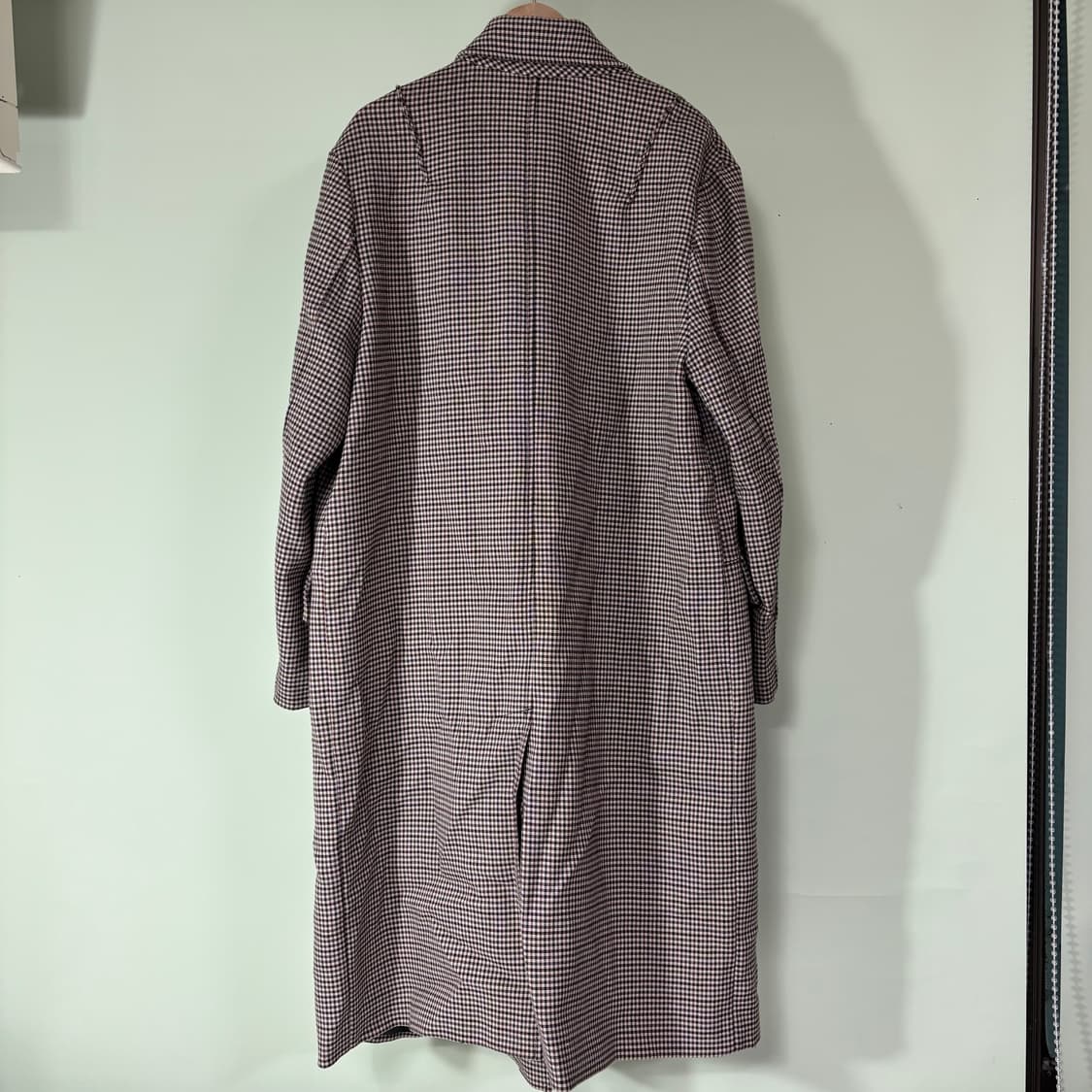 우먼FREE 스튜디오톰보이 체크 롱 더블코트 상품이미지2