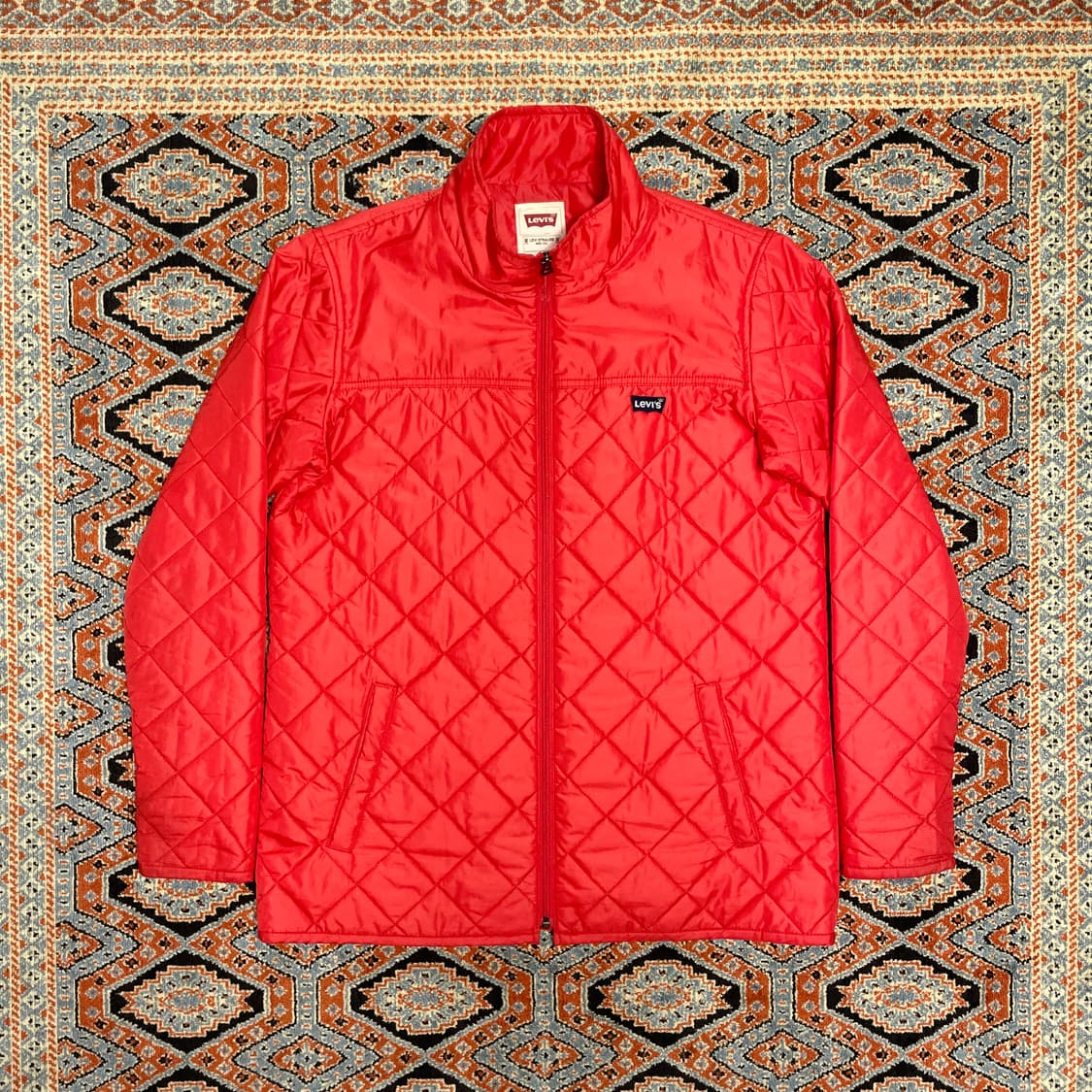 리바이스 레드 퀼팅자켓 여성L 상품이미지1