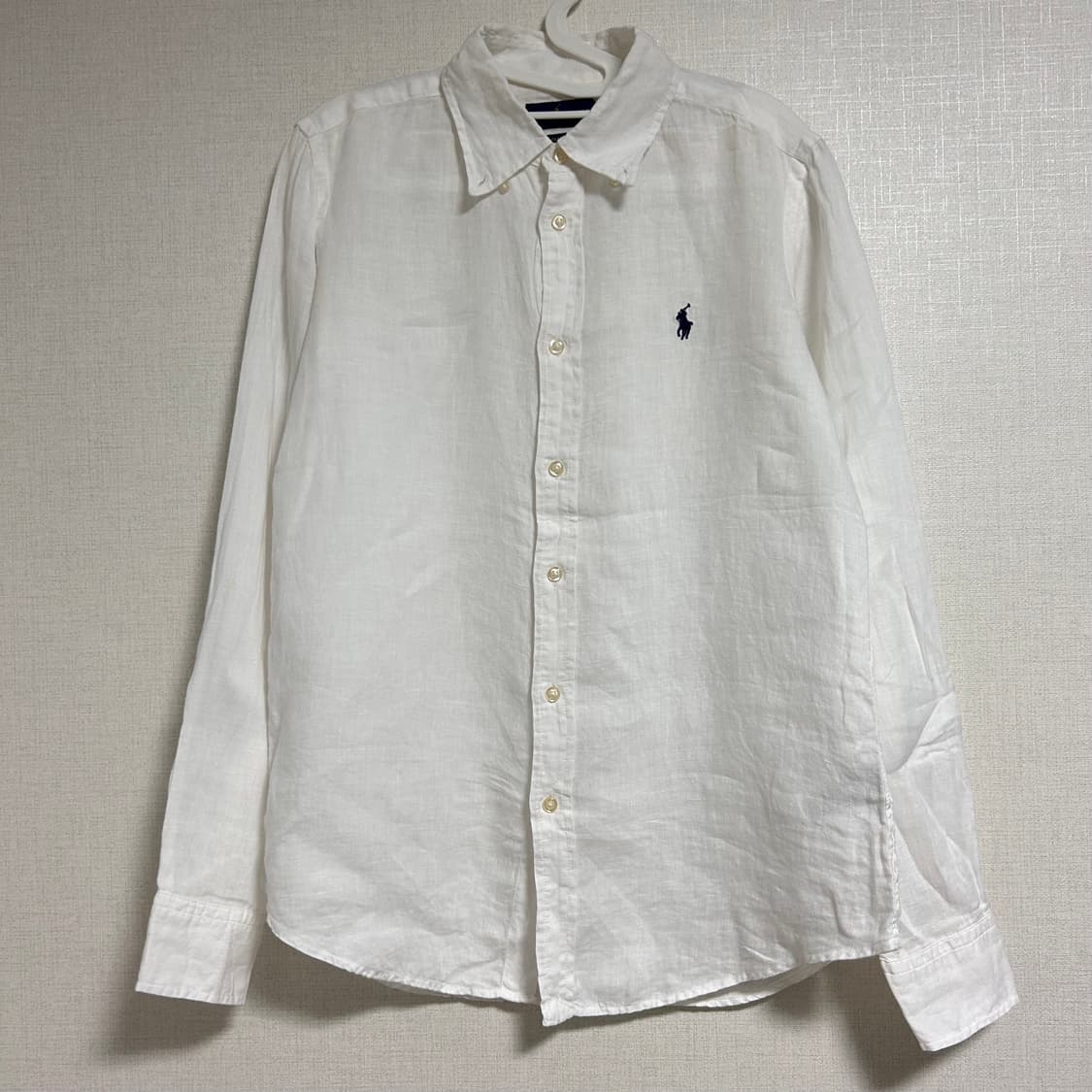 폴로 랄프로렌 신형 린넨 셔츠 화이트 M  상품이미지3