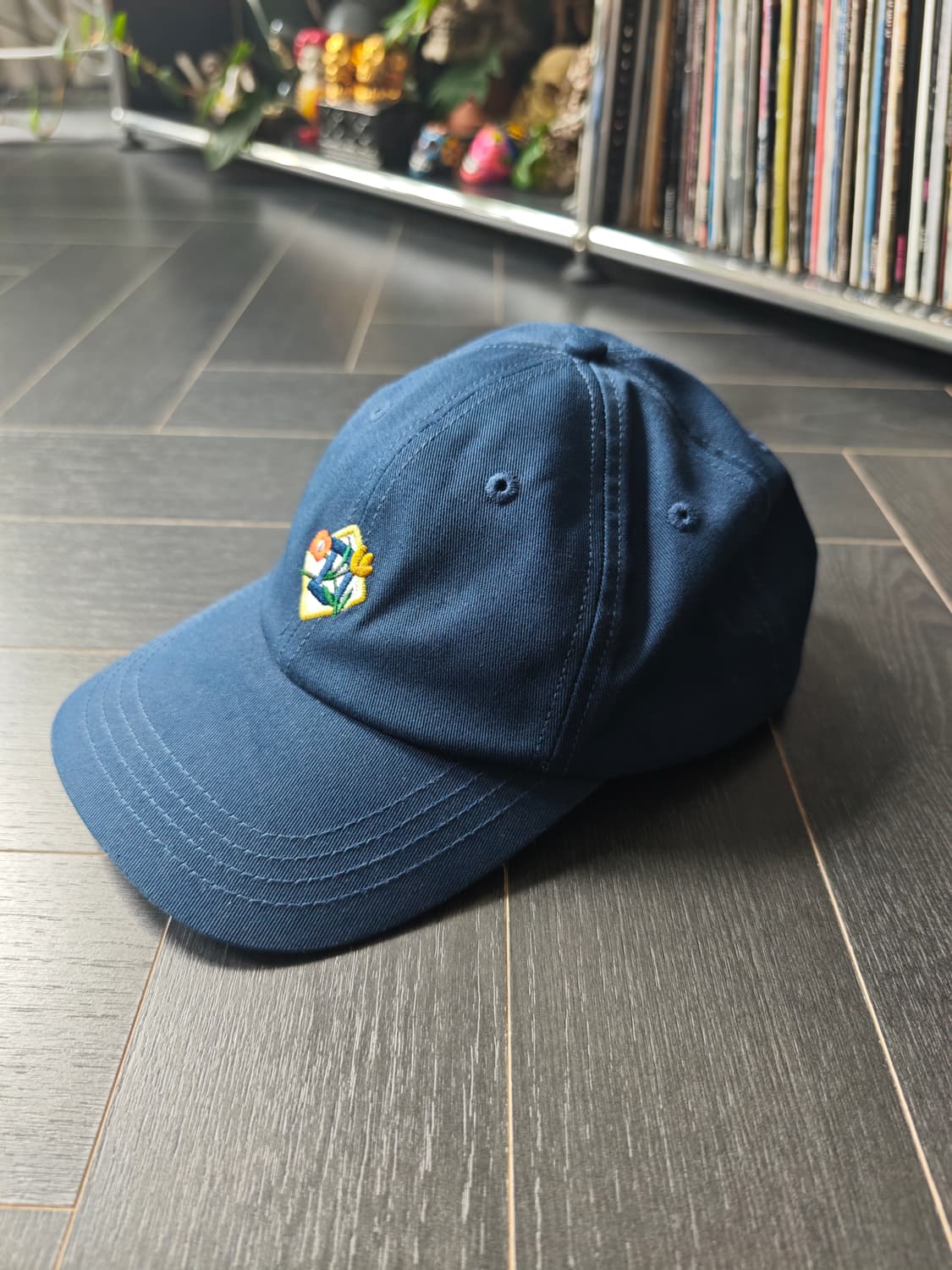 에임레온도르 네이비 자수 로고 볼캡 모자 상품이미지2