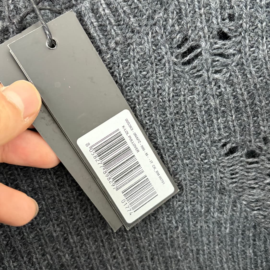 (새상품) 디젤 K-LOL 풀오버 데미지 니트 상품이미지7