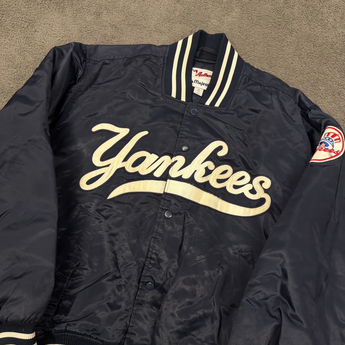 [ 정품/M ] 마제스틱 뉴욕양키스 스타디움 바시티 자켓 상품이미지1