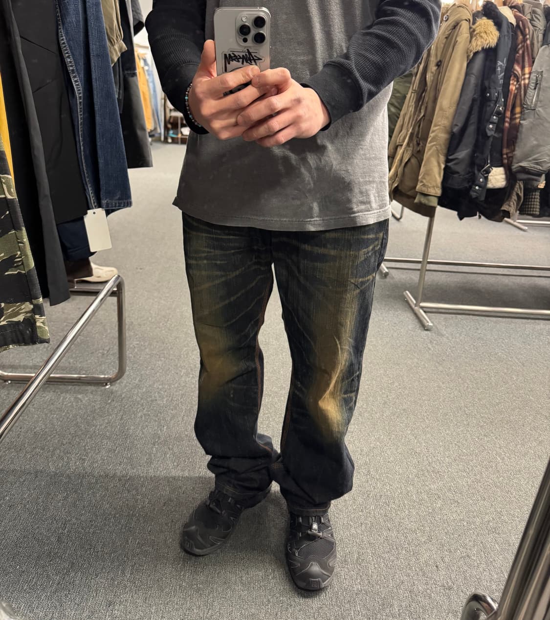 34)에드윈 빈티지 403XVS 워싱 데님팬츠 상품이미지2