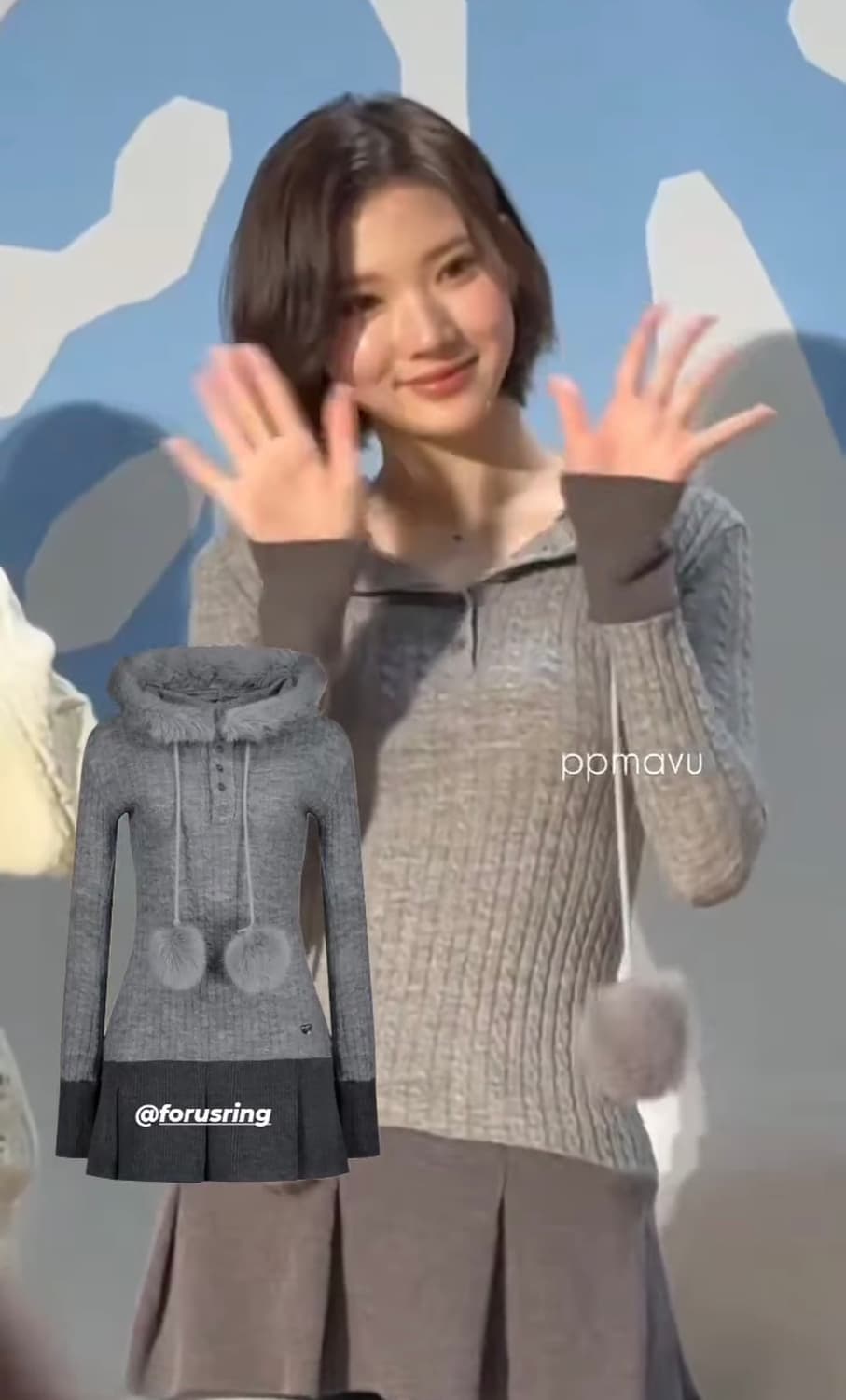 포어링 스노우볼 원피스 하투하 원피스 상품이미지3