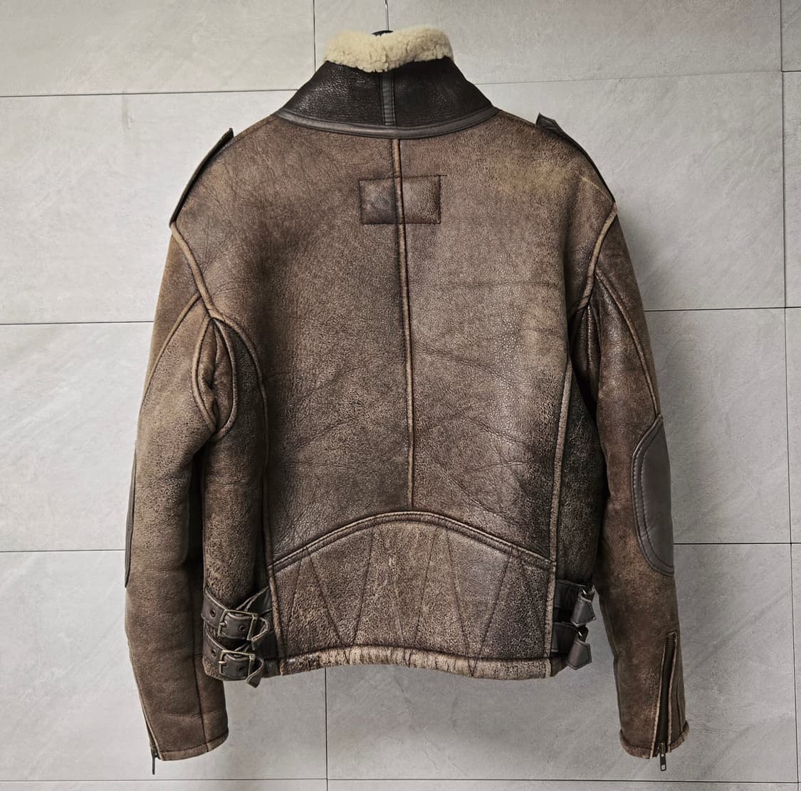 90s HARLEY DAVIDSON 할리데이비슨 바이커 무스탕 상품이미지4