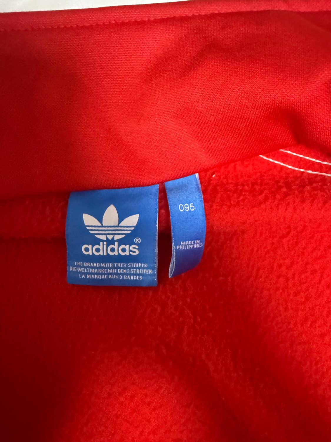 Adidas Red Track Top (Trefoil) 상품이미지3
