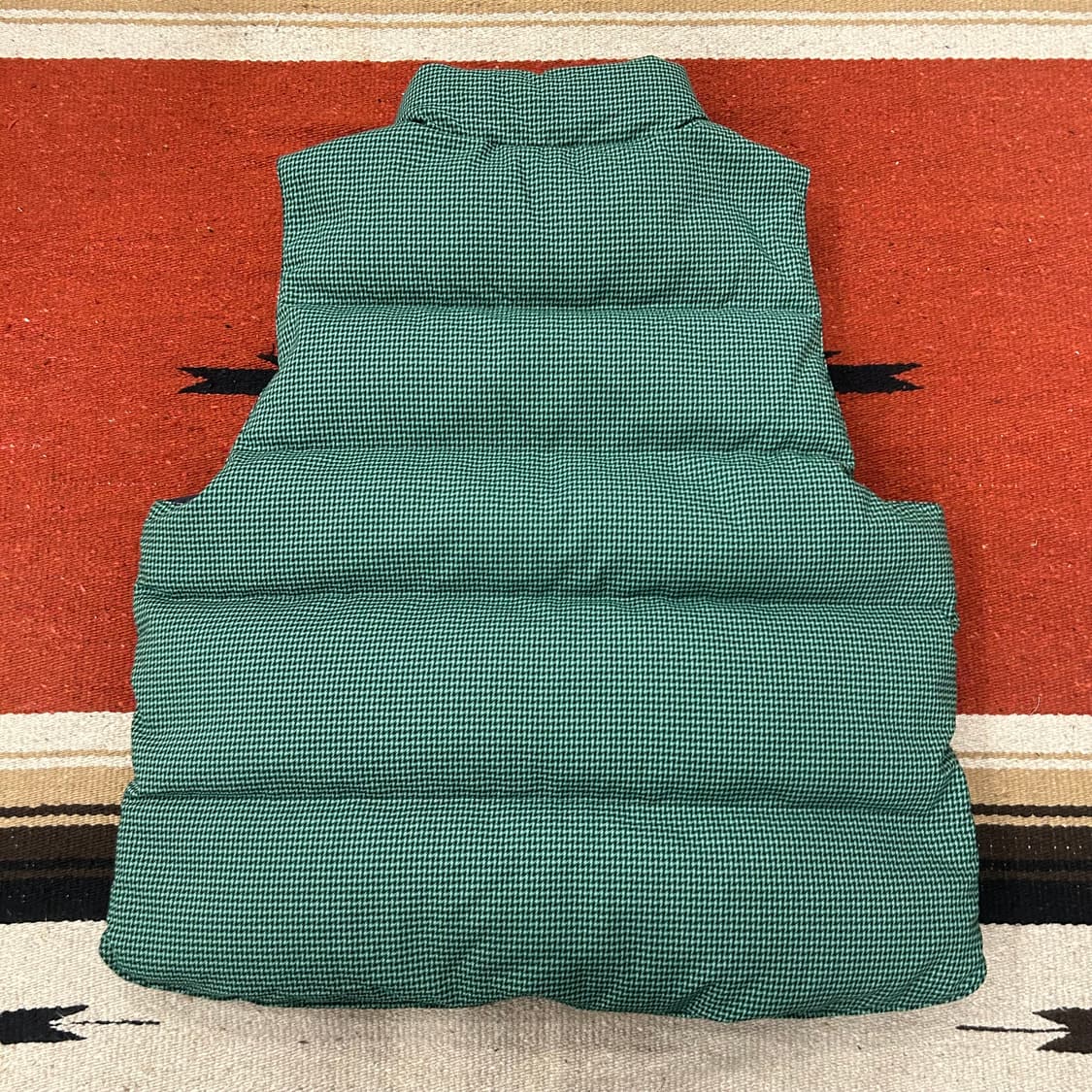 엔조블루스 체크 패딩 베스트 상품이미지2