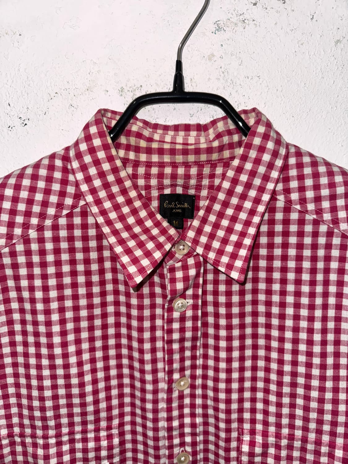 Paul smith 폴스미스 그라데이션 체크 반팔 셔츠 상품이미지4