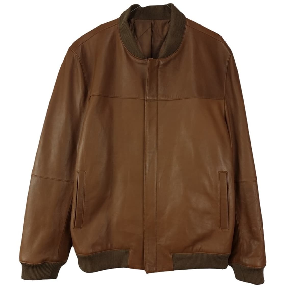 [빈티지] 리얼 쉽스킨 레더 양가죽 블루종 자켓 브라운 M19563 상품이미지2