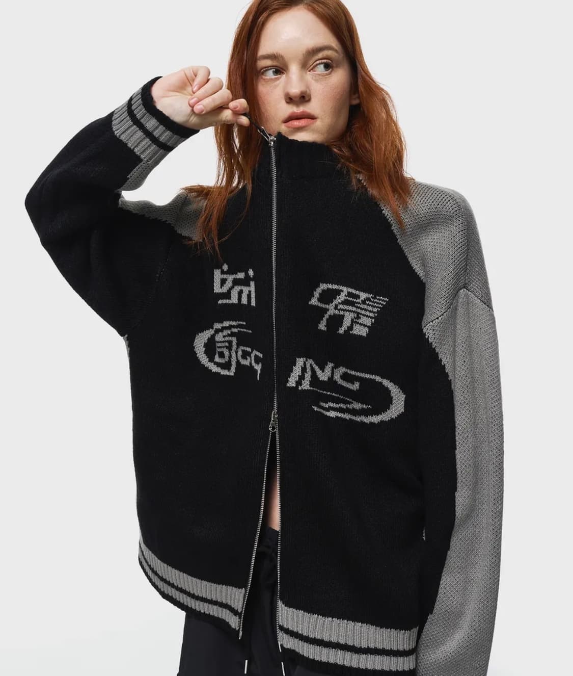 🖤 꼼파뇨 니트 집업 블랙 · 실착 2회 거의 새거 상품이미지1