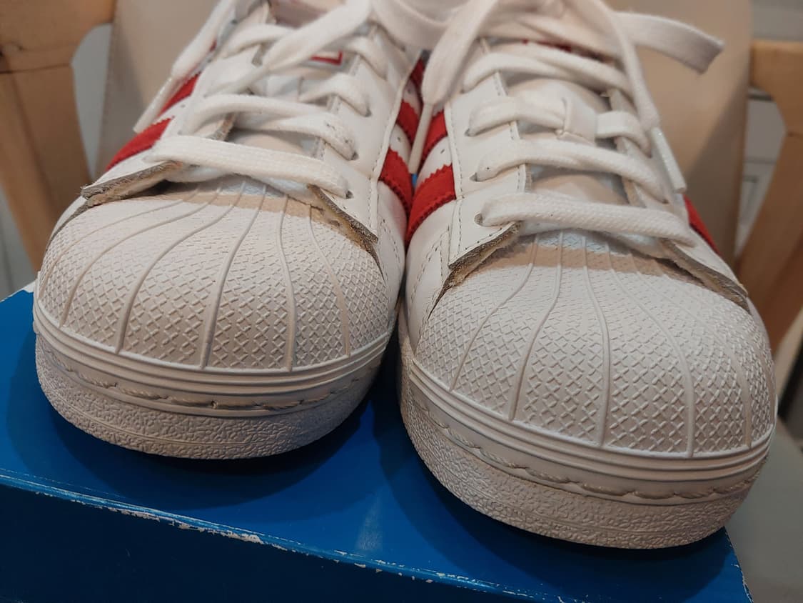 아디다스 슈퍼스타 액티브 레드 색상 남성 245mm 상품이미지3