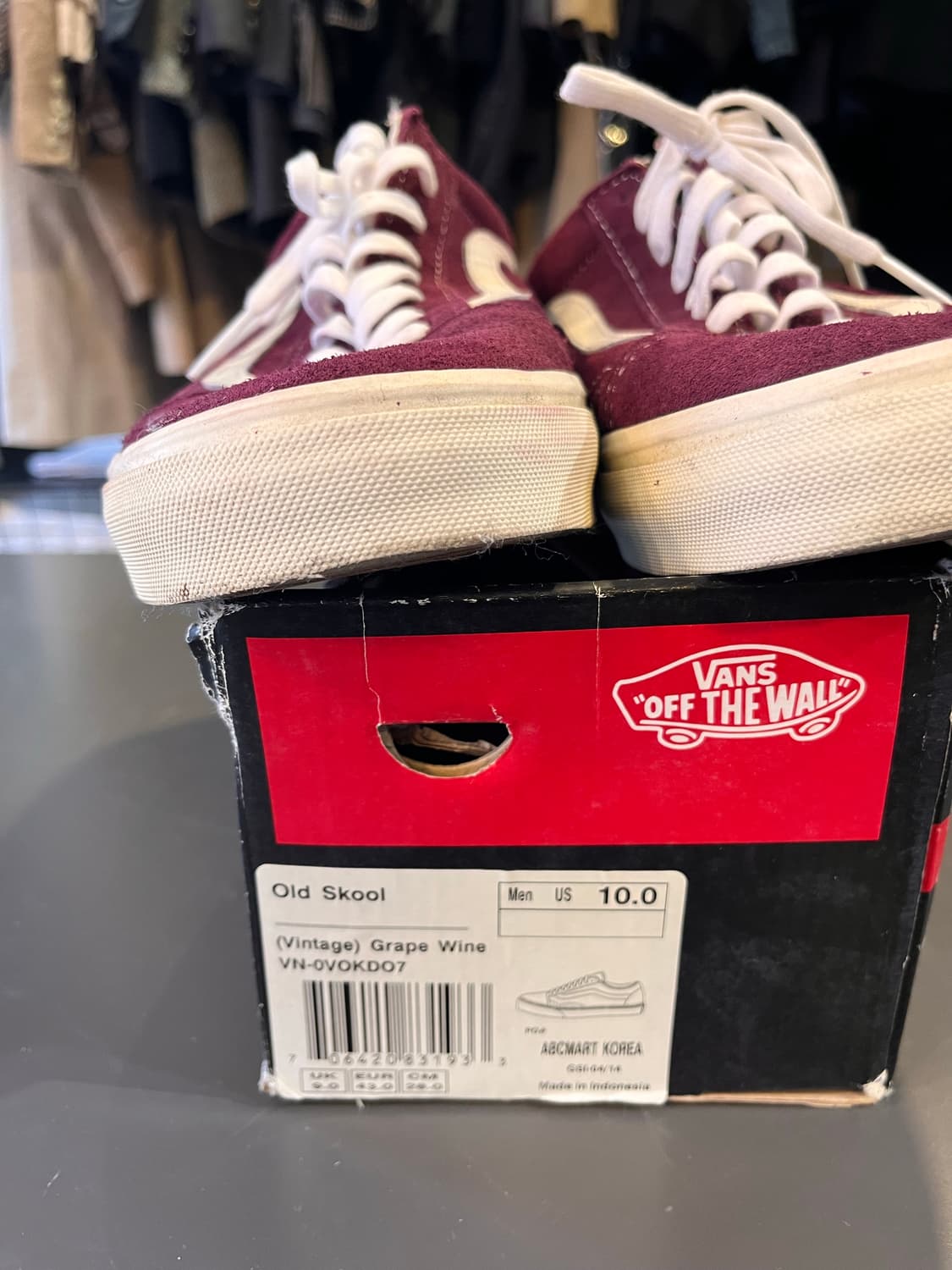 반스 올드스쿨 빈티지 그레이프 와인(280mm) 상품이미지6