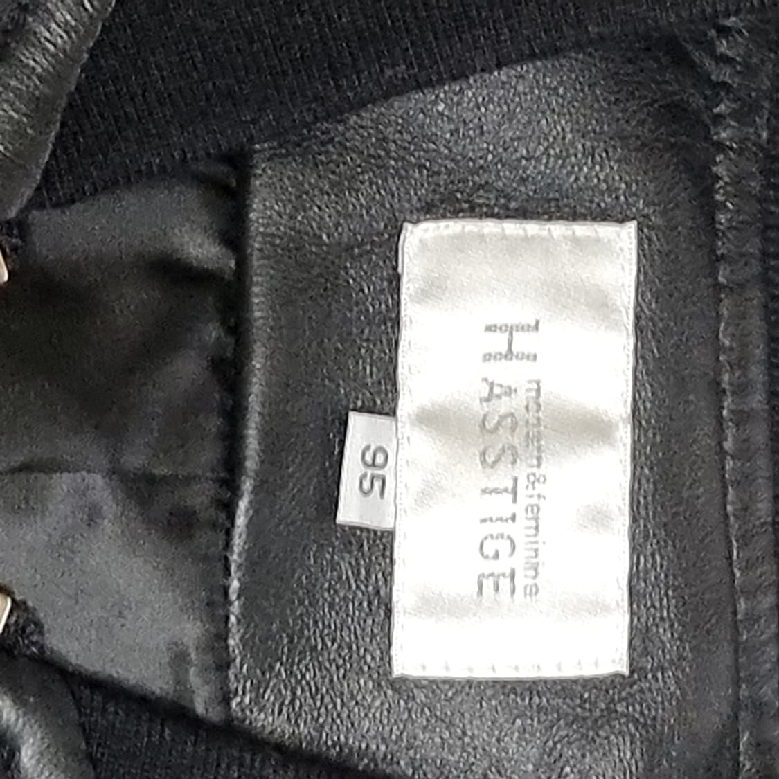 헤스티지 블랙 양가죽 레더 봄버 자켓(95) 상품이미지2