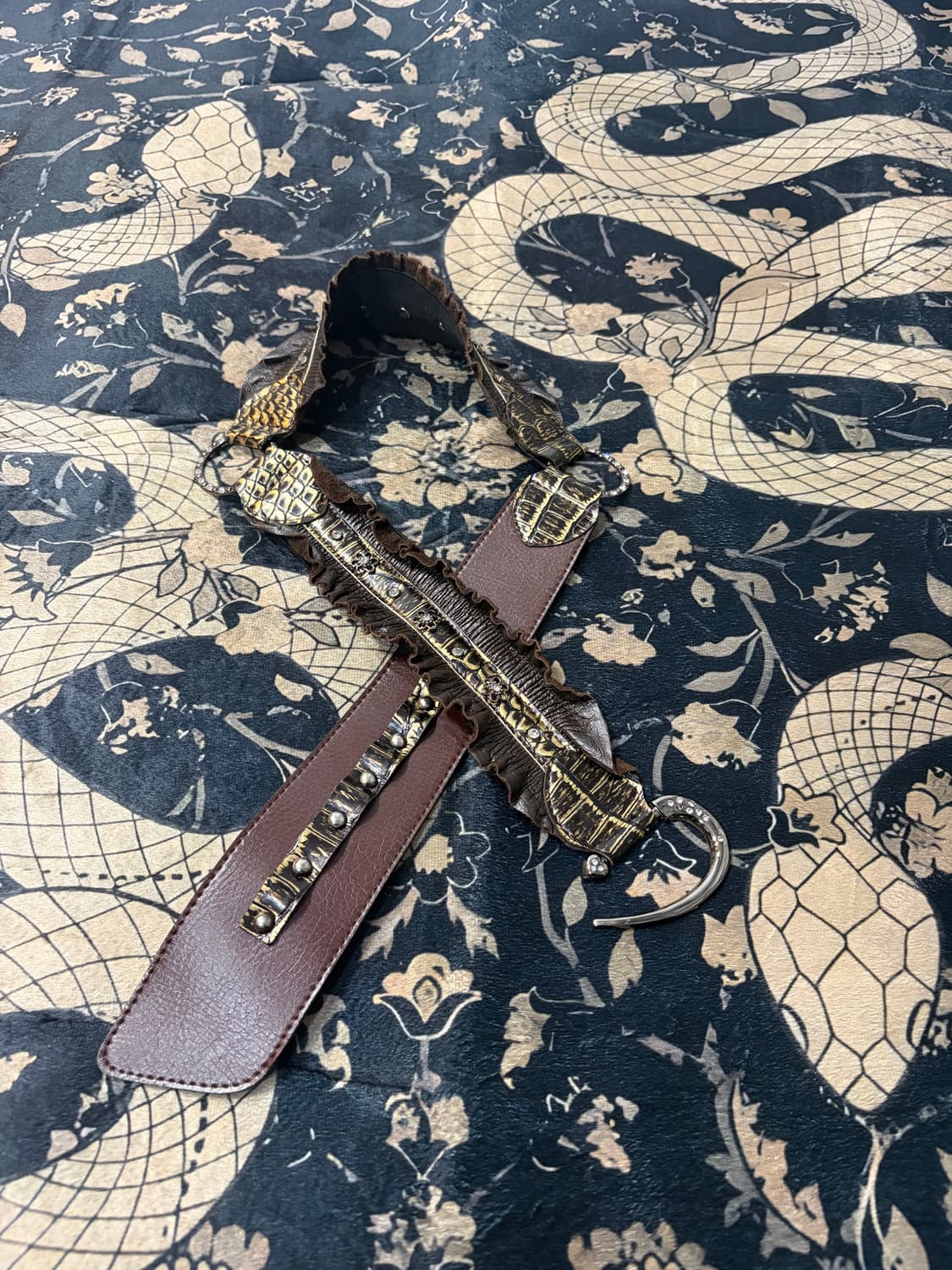 00's hook ring Layered belt 상품이미지1