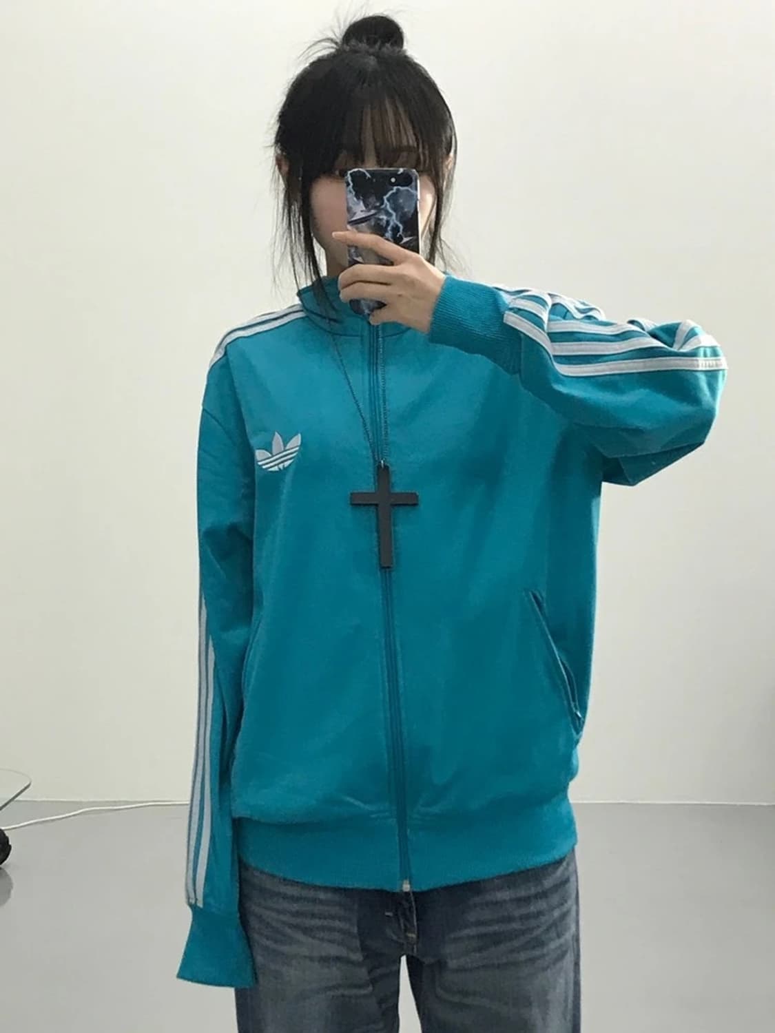 adidas Originals Track Top Mint Blue 상품이미지4