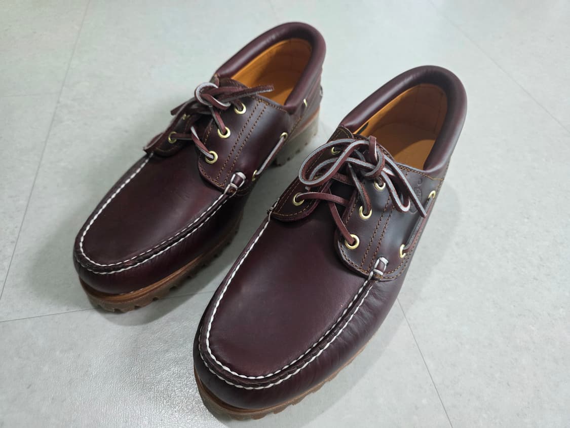 [새상품] 팀버랜드 3아이 보트 슈즈 버건디 290 상품이미지1