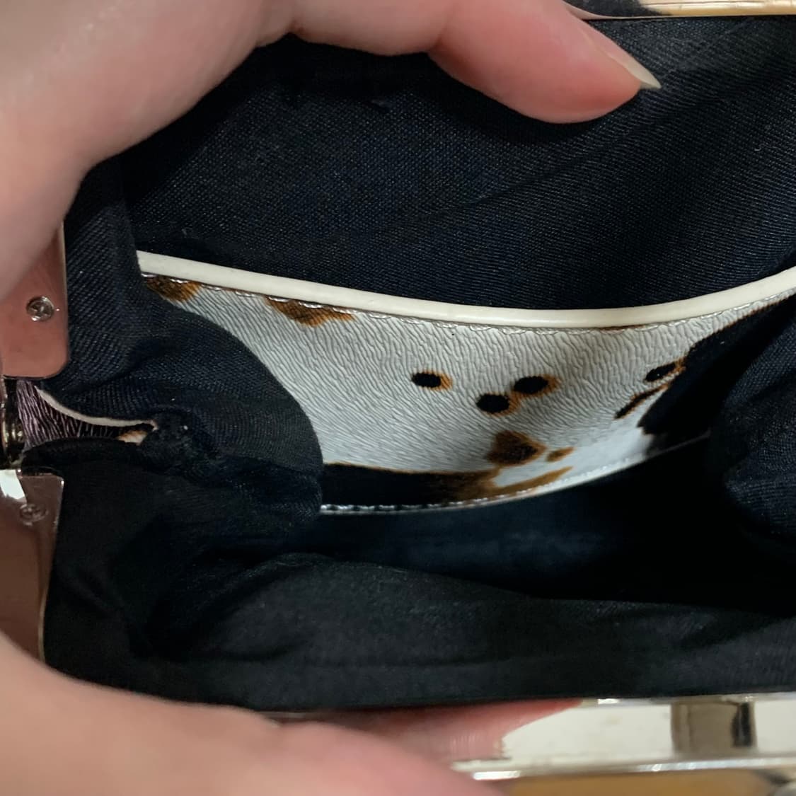 카우 빈티지 미니 키스락 핸드백 핀터깔 보헤미안 토트백 가방 갸루 y2k 상품이미지8