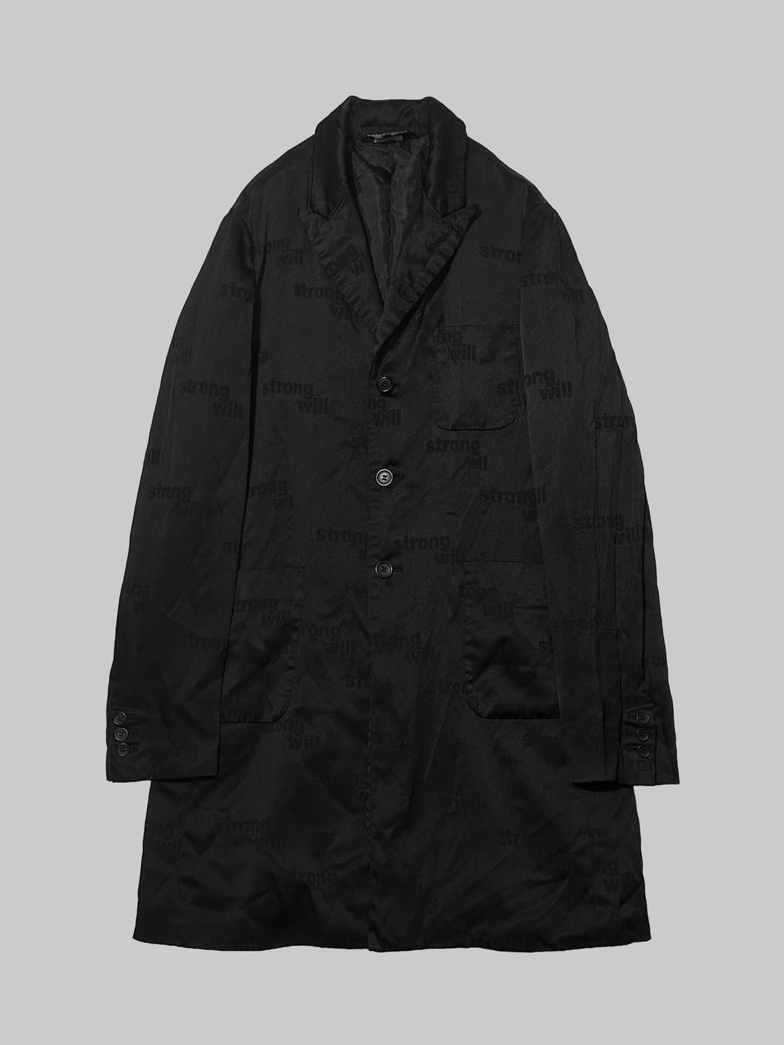 꼼데가르송 블랙 스트롱 윌 코트 상품이미지2