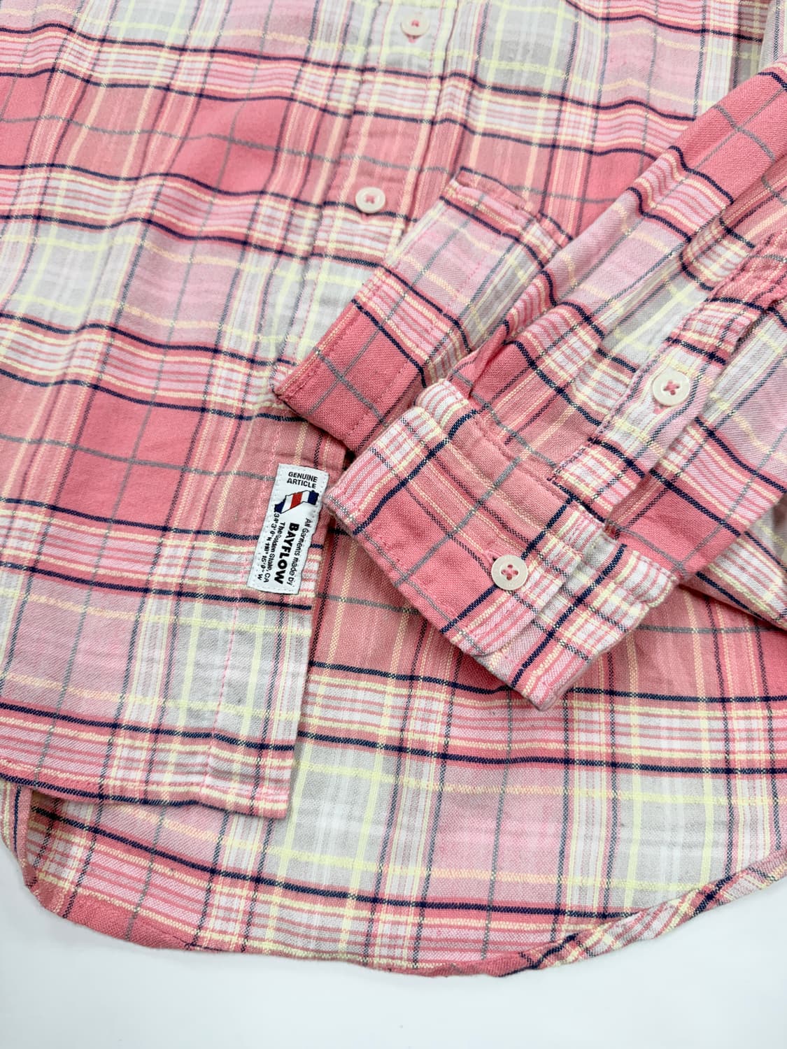 BAYFLOW 체크 플란넬 셔츠 상품이미지4