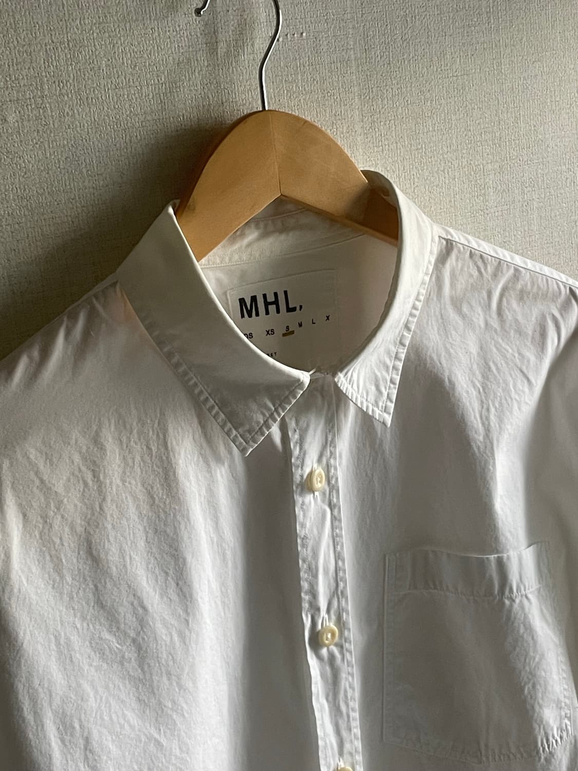 MHL. 마가렛호웰 영국 라인 화이트 셔츠 (S / 100) 상품이미지2