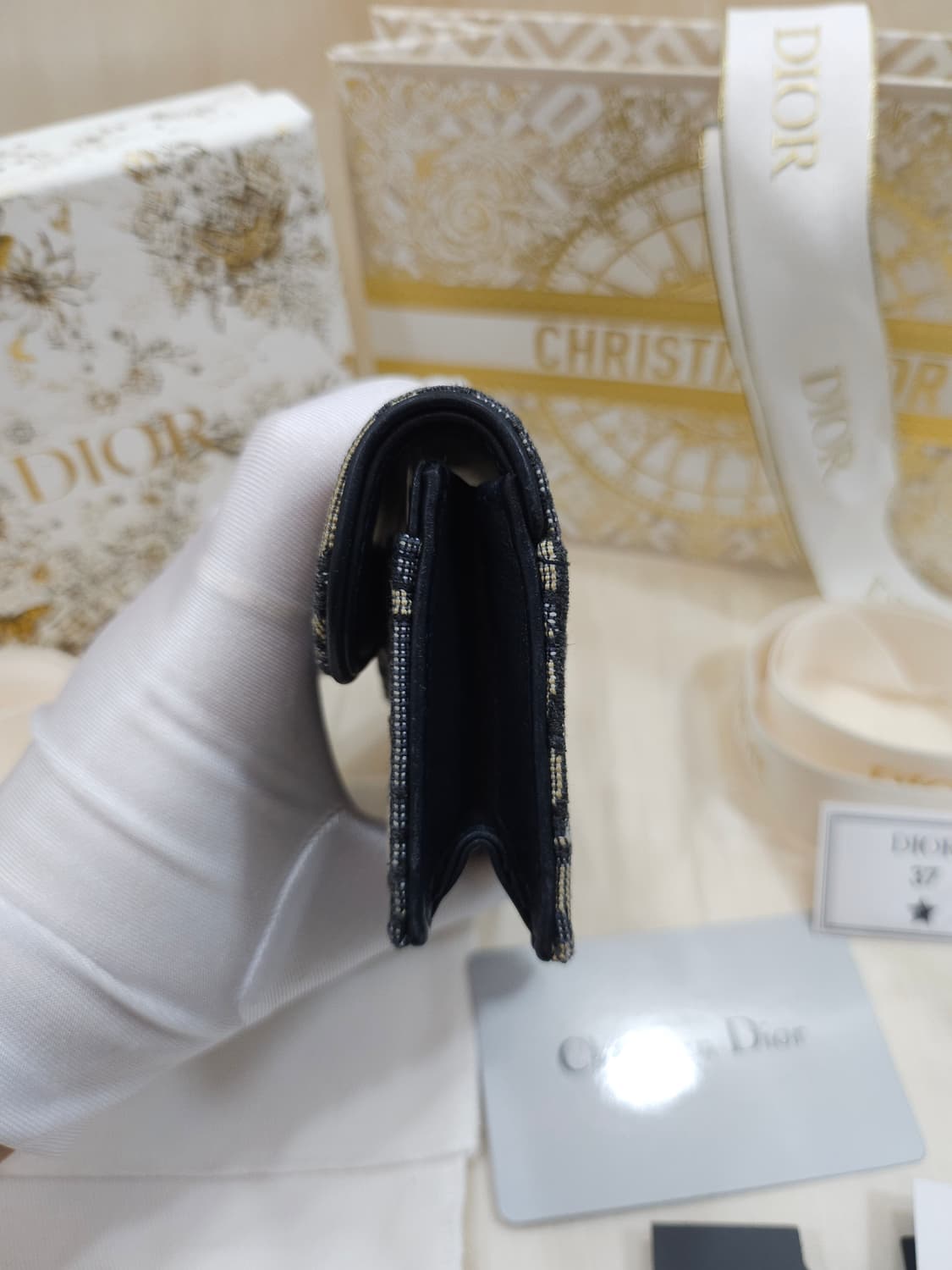 디올 오블리크 새들 카드지갑 상품이미지8