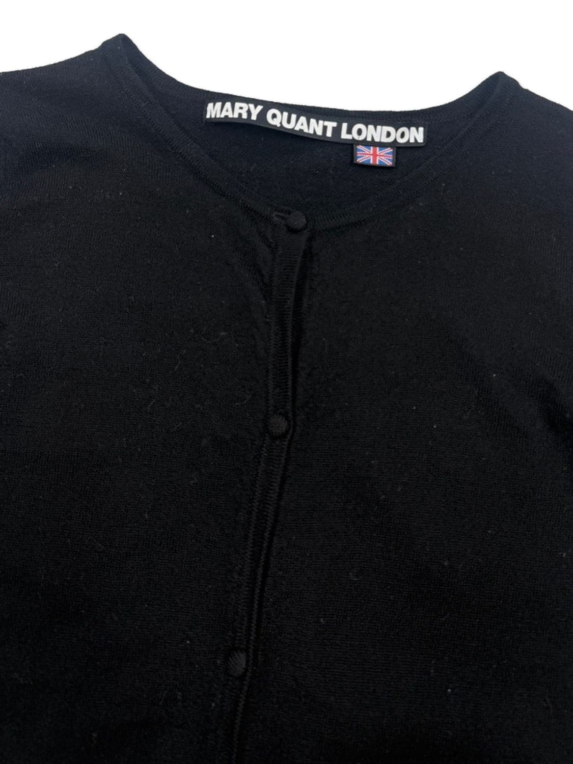 빈티지 MARY QUANT 블랙 프릴 가디건 상품이미지3