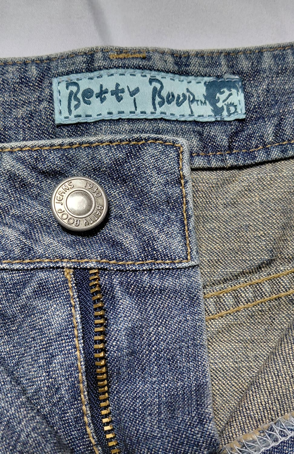 베티붑(Betty Boop) 정품 카고 데님 미니스커트 (66) 상품이미지4