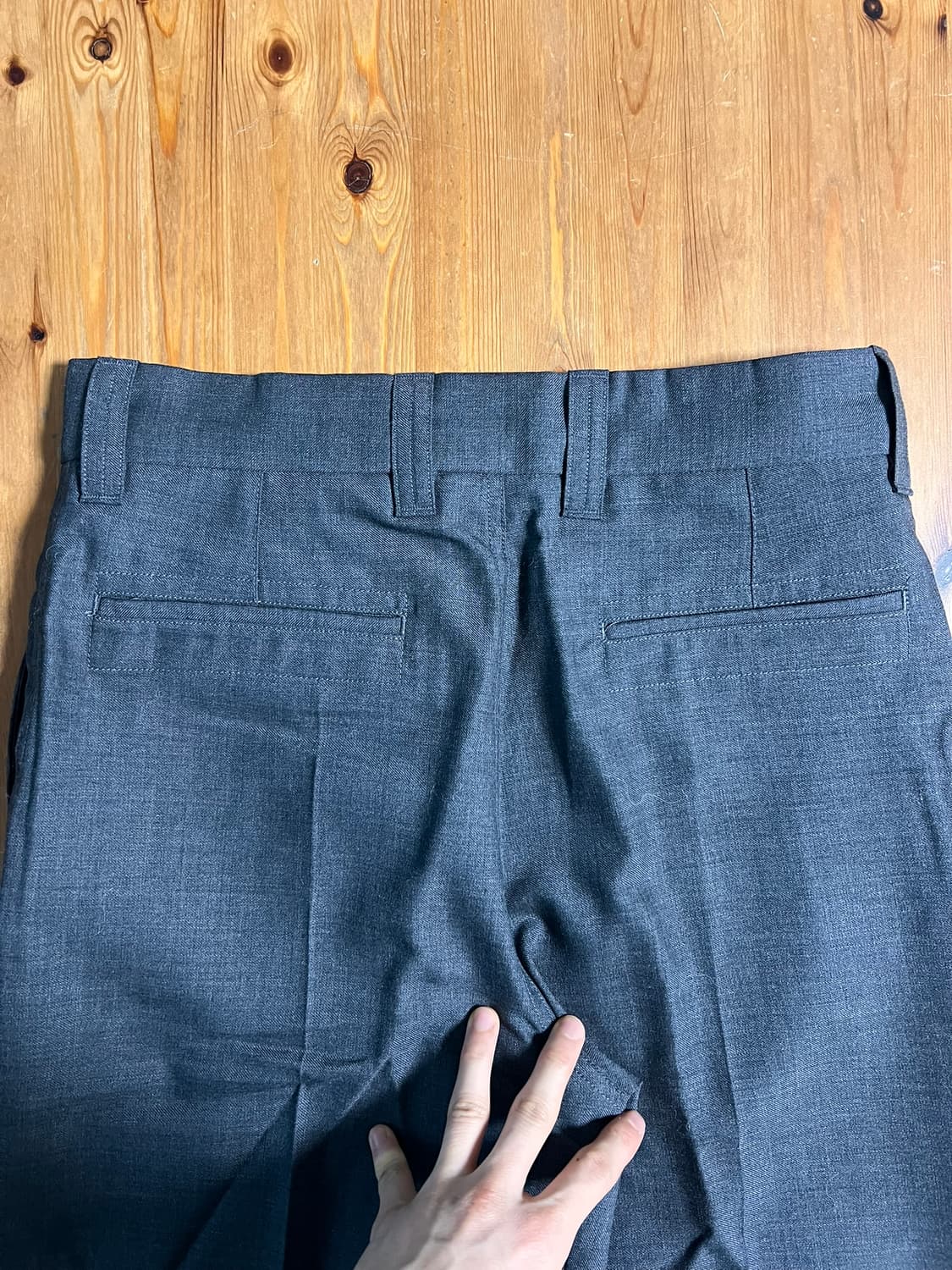 FW25 르메르 스트레이트 테일러드 팬츠 다크 그레이 (44) 상품이미지7