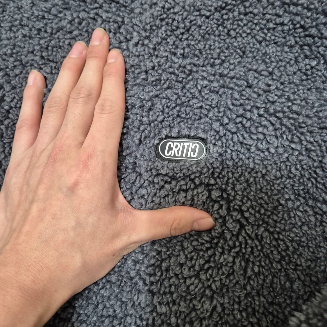 크리틱 남여공용 와펜 웜업 뽀글이 맨투맨 티셔츠 상품이미지5