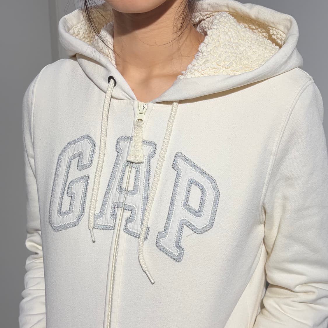Gap 갭 아이보리 보아 후드집업 상품이미지2