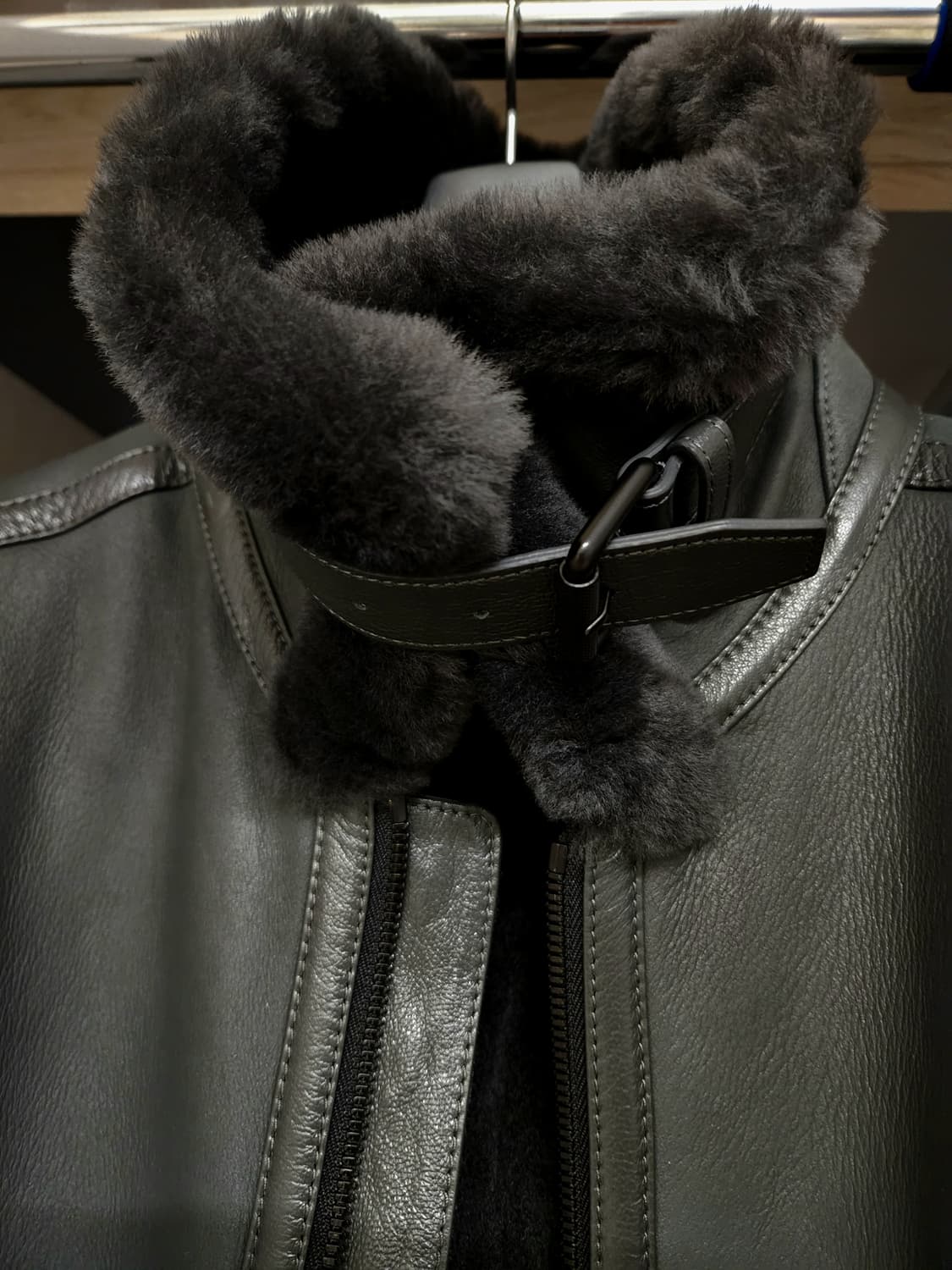 질스튜어트 뉴욕 천연양가죽 에비에이터 무스탕 상품이미지6