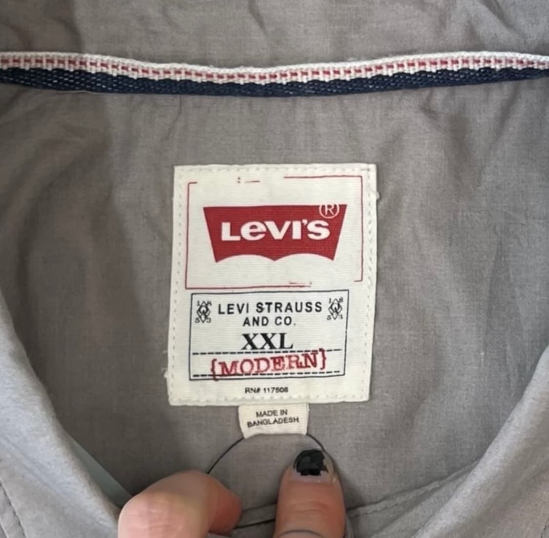 리바이스 화이트탭 웨스턴 셔츠 그레이  상품이미지6