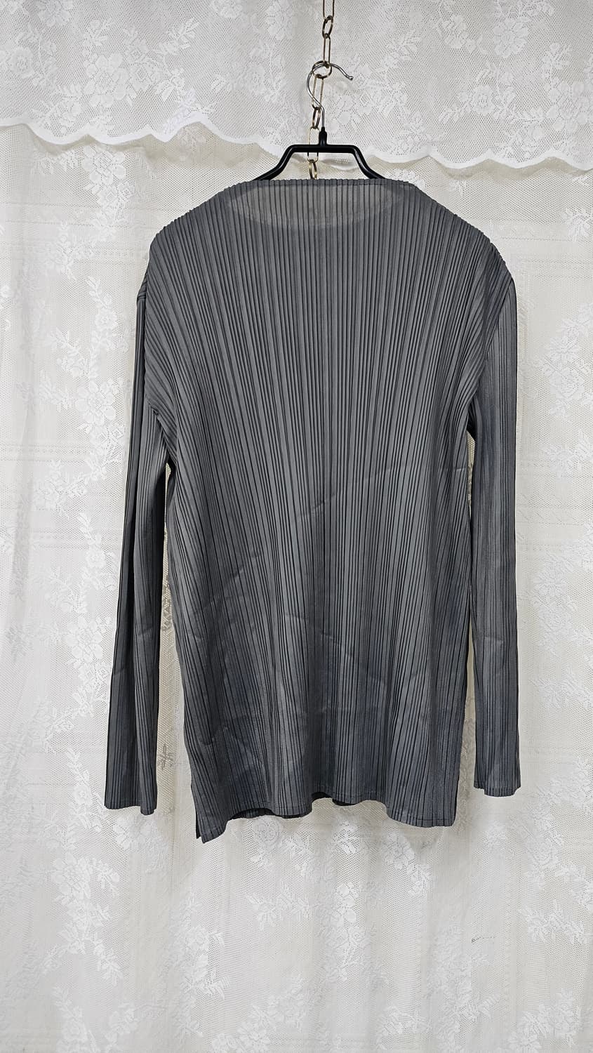 플리츠미  그레이 긴팔 셔츠 상품이미지2