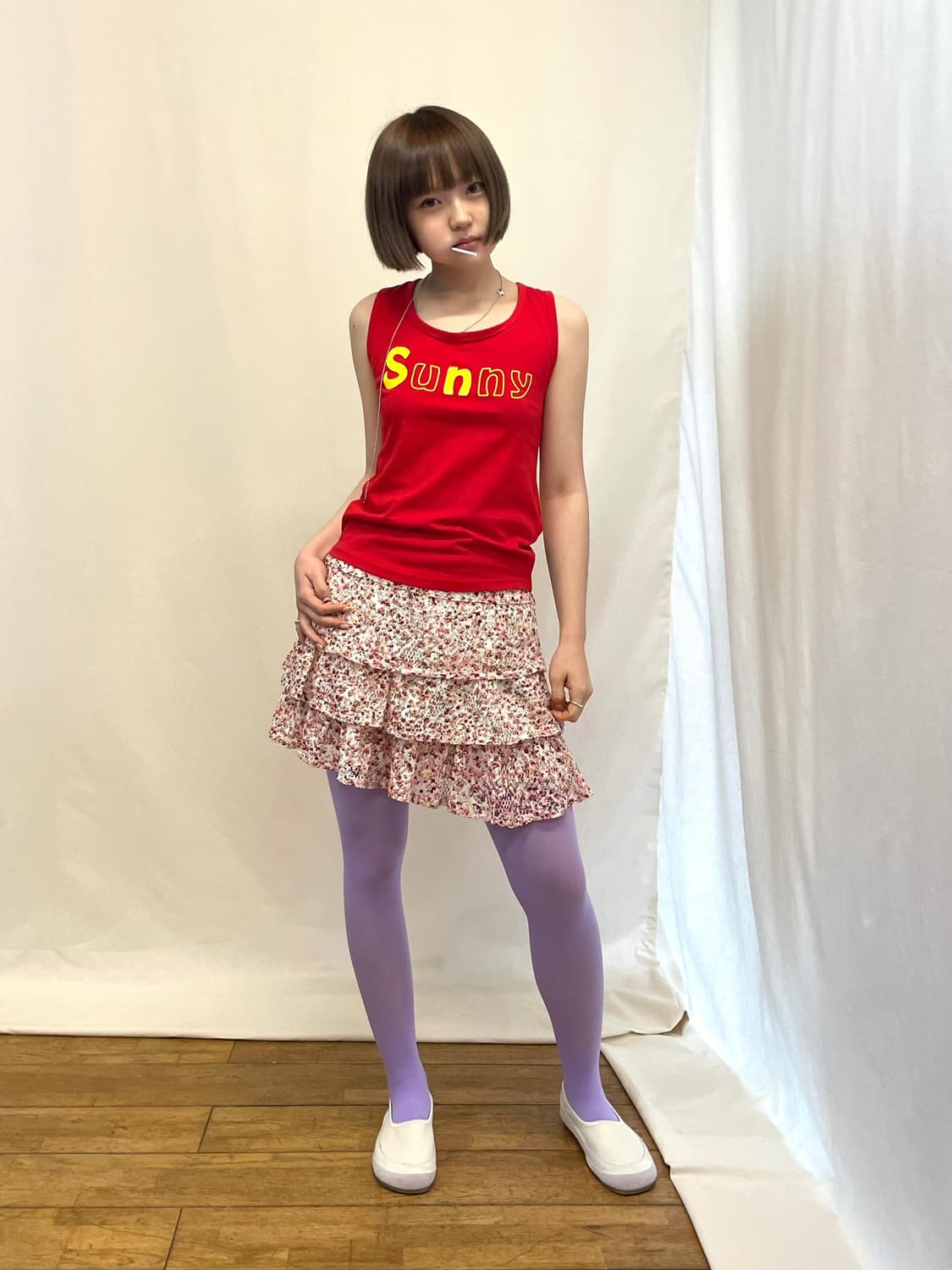 floral skirt 상품이미지3