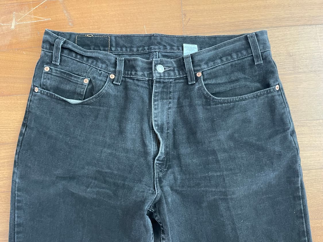 90s 리바이스 550 블랙 데님 팬츠 38x32 상품이미지2