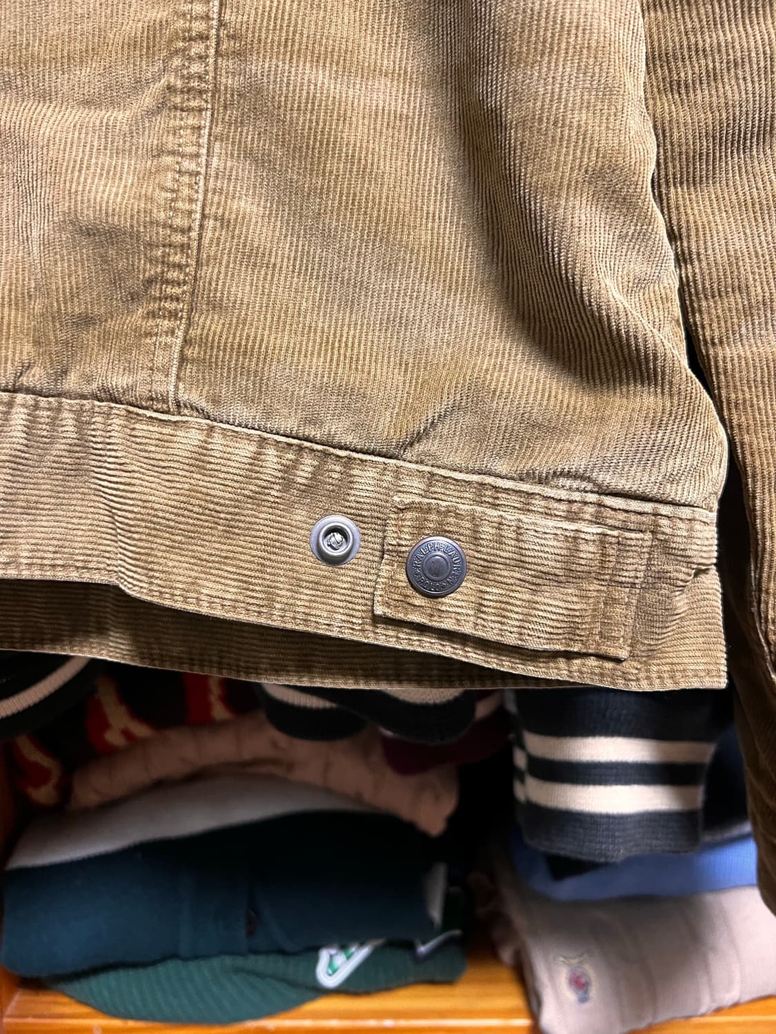 폴로 랄프로렌 코듀로이 플리스 트러커 자켓 (크리스탈 실제 착용 모델) 상품이미지10