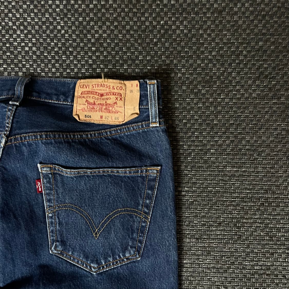 (32) 리바이스 501 82X86 버튼플라이 데님 팬츠 스트레이트핏 상품이미지7