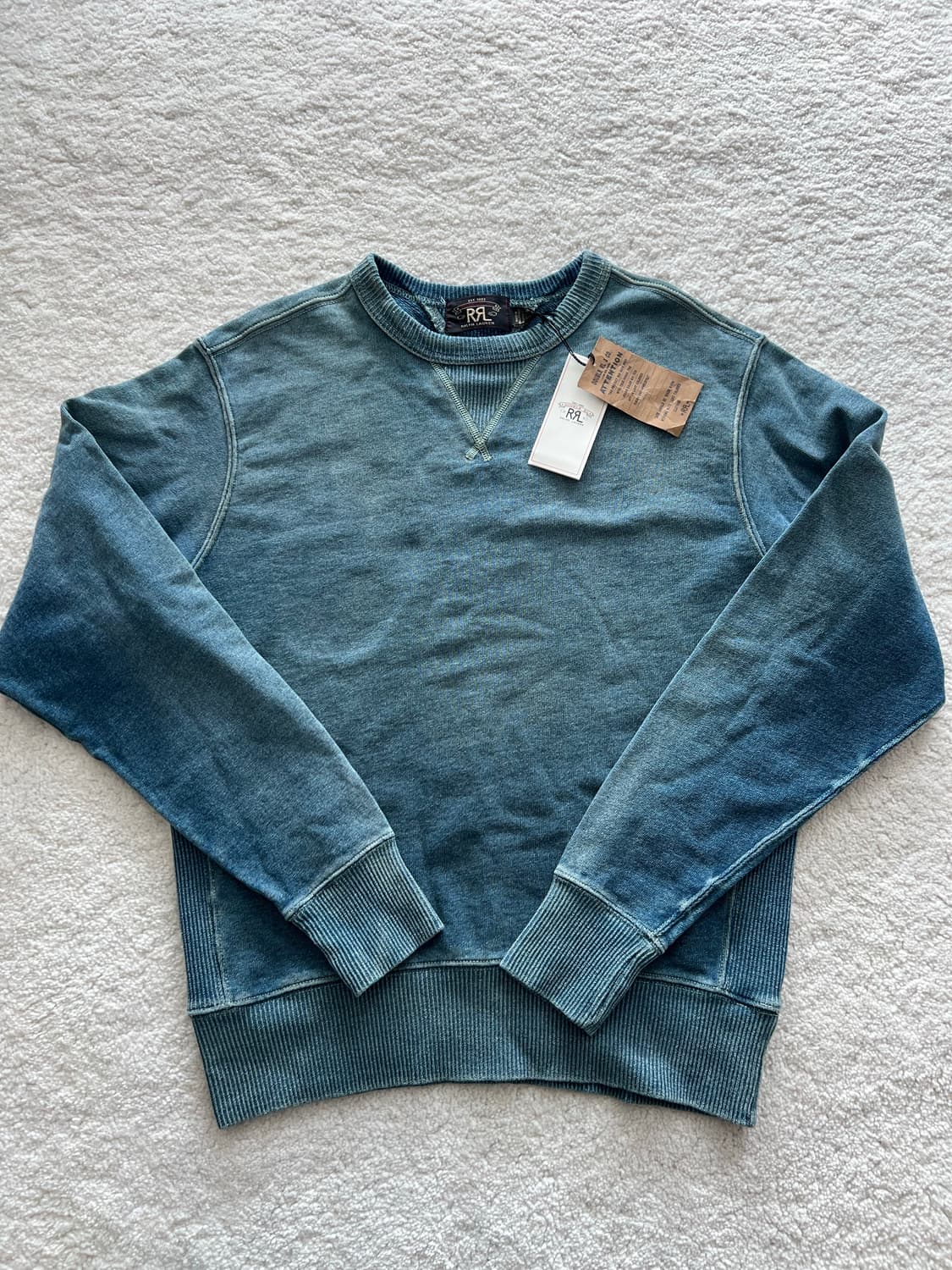 더블알엘 인디고 프렌치 테리 스웨트셔츠 상품이미지1