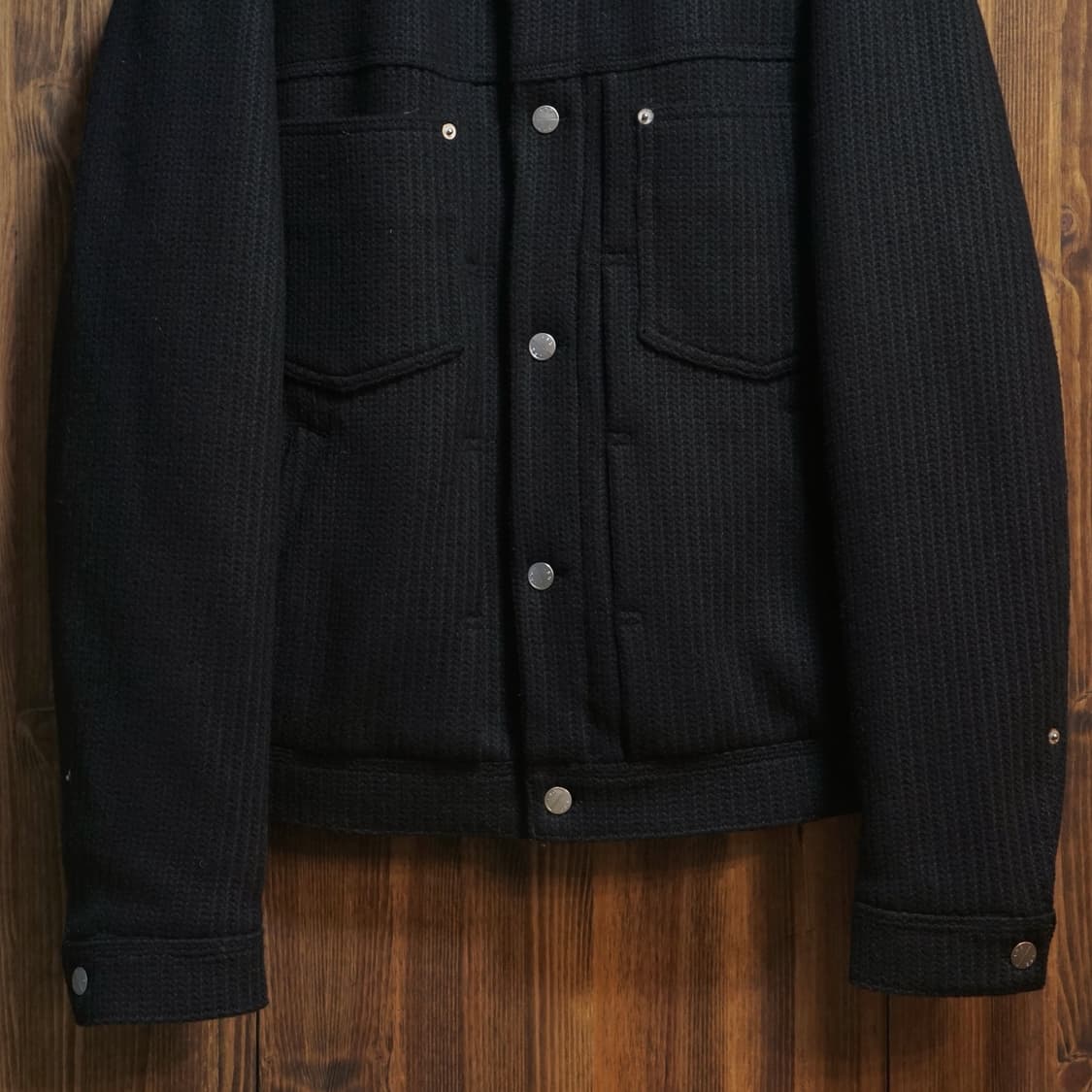 이로 스웨터 텍스처 트러커 자켓 상품이미지5