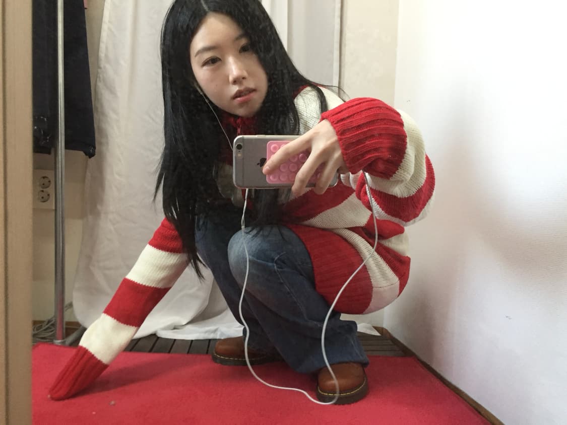 vintage stripe red zipup outer 상품이미지7